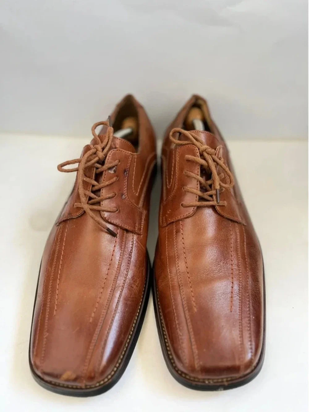 Stacy Adams Corrado Oxford Dress Shoes Bicycle Toe Brown Men's 10.5